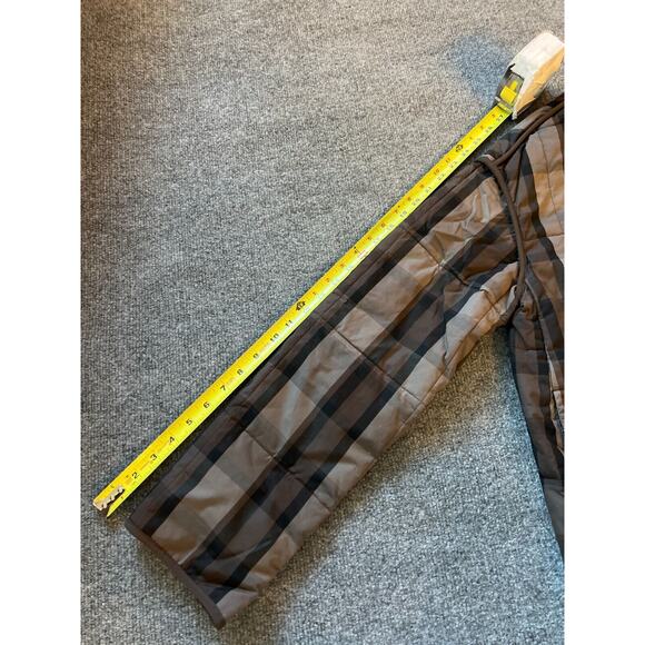 Everlane PRIMALOFT Women Brown Plaid Cotton Lined Full Zip Cozy Puffer Jacket XS - Picture 12 of 13